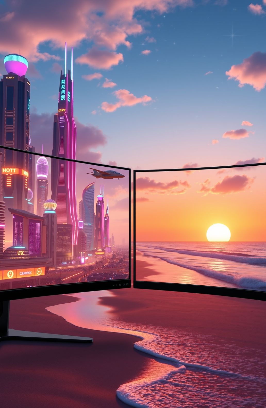 Animated Dual Monitor Wallpaper