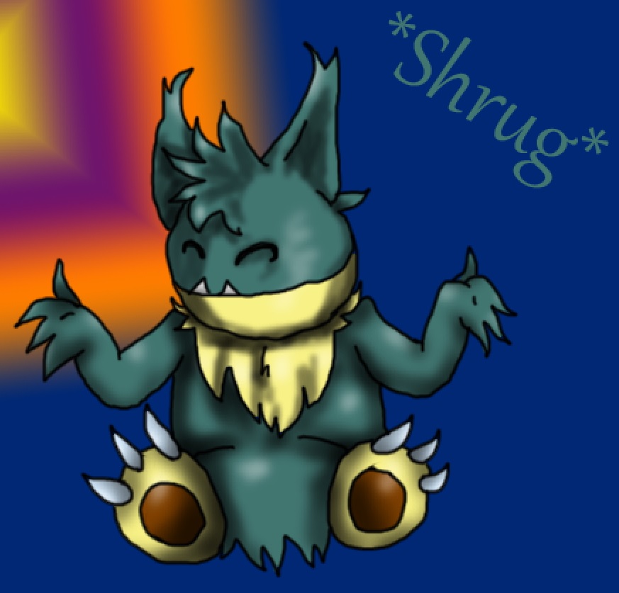 Shrug Pok Mon Fan Art