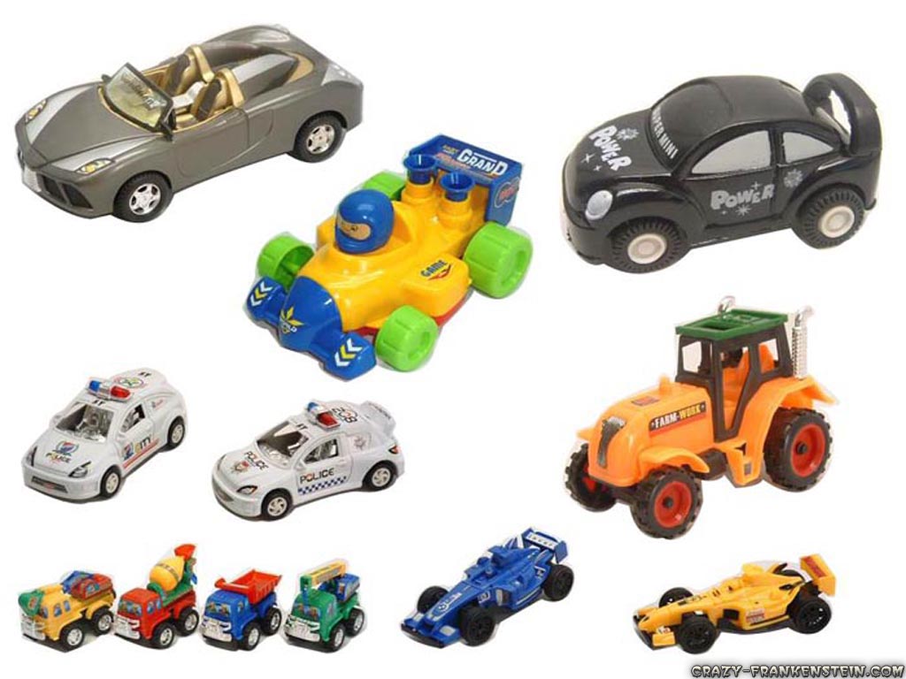 Wallpaper Plastic Cars Toys For Kids