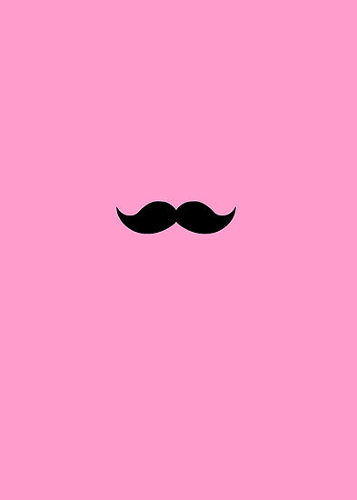 Mckenzie Nickolas Portfolio Mustache Pink Background