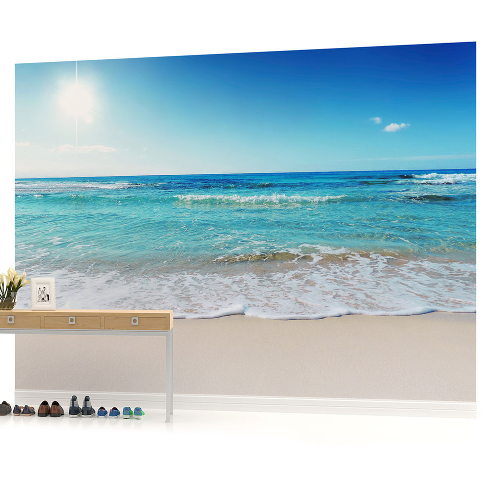 Sea Sand Beach Seascape Photo Wallpaper Wall Mural Picture W1165veve