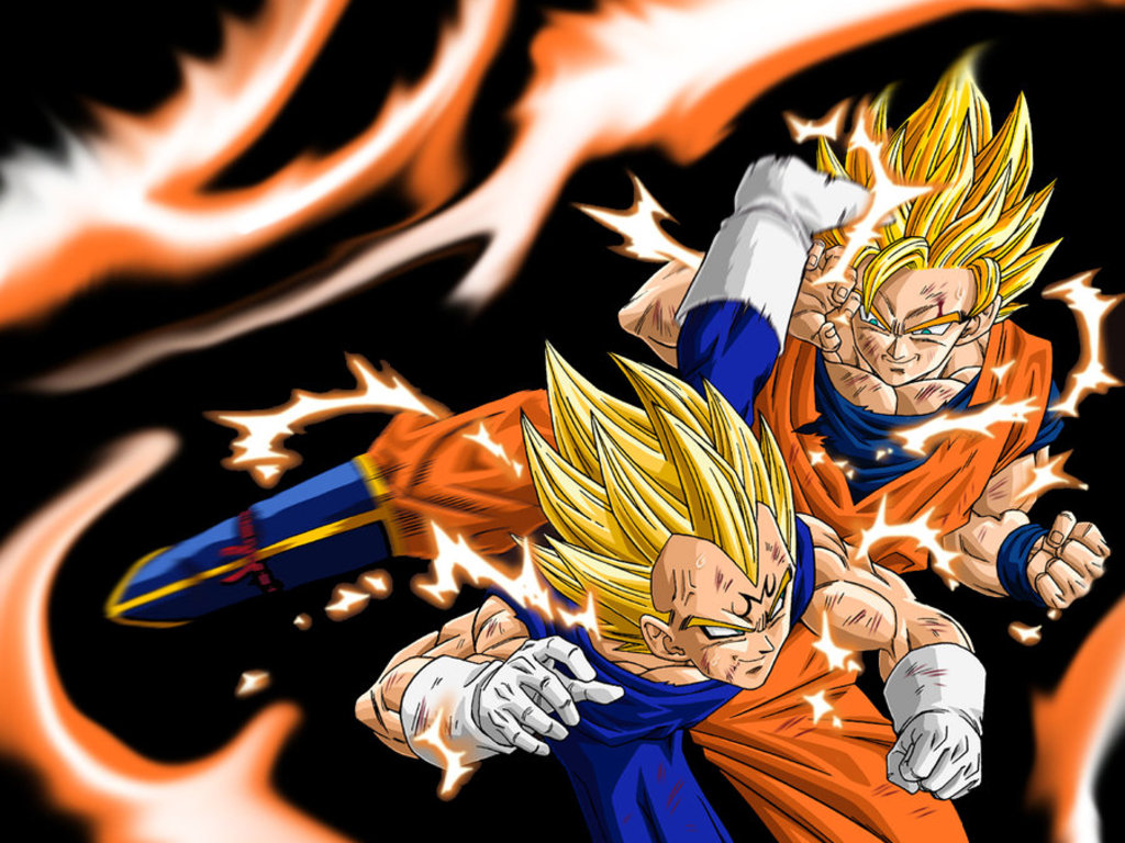 Goku Vs Majin Vegeta Dragon Ball Z Wallpaper