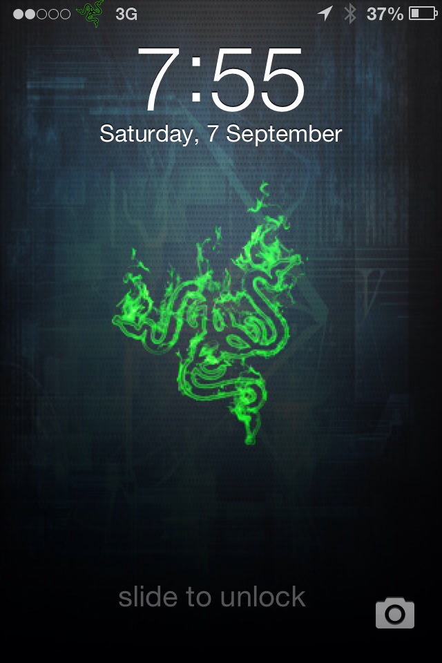 My Razer Themed iPhone Background