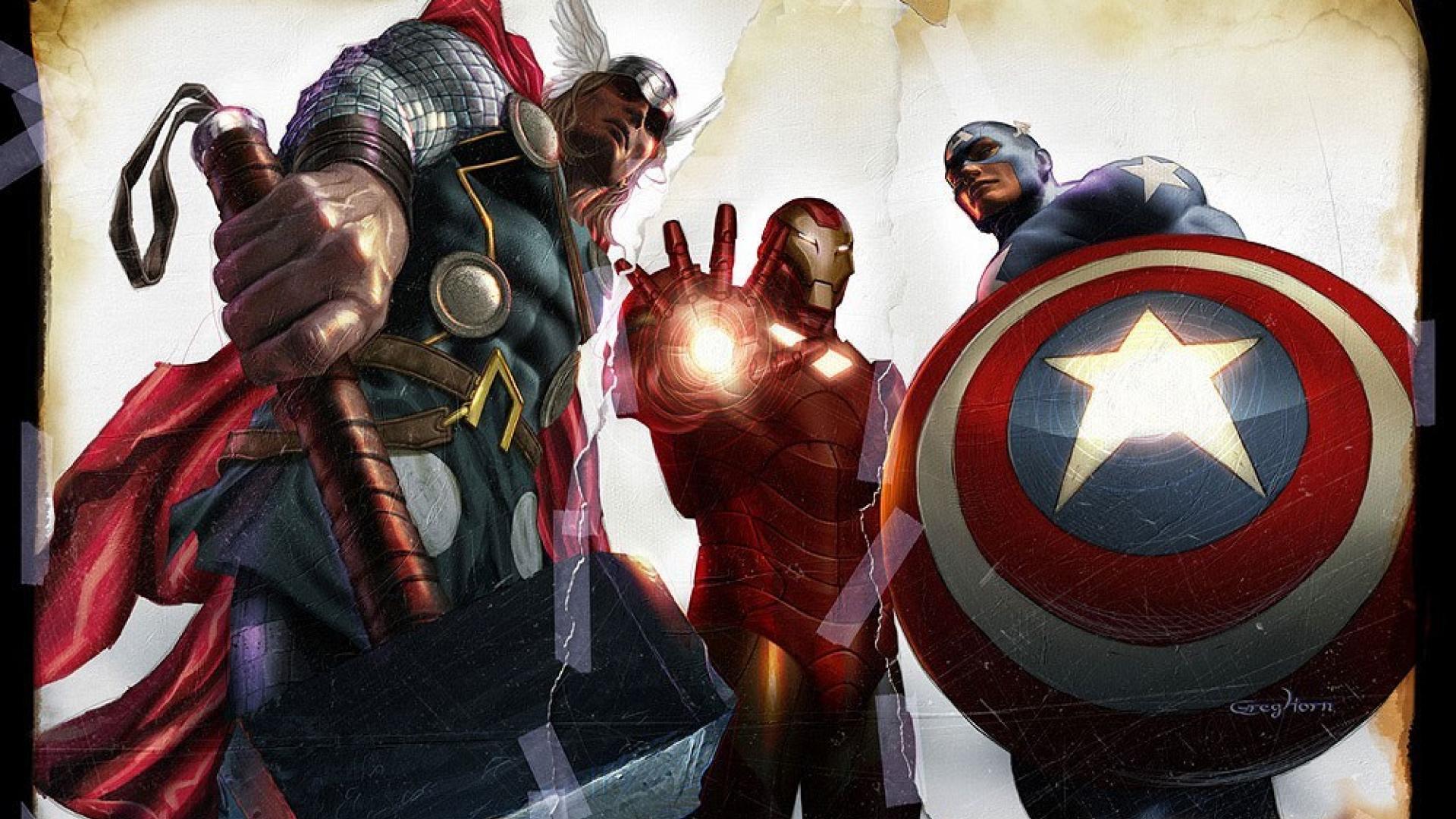 Thor Captain America Marvel Ics The Avengers Wallpaper