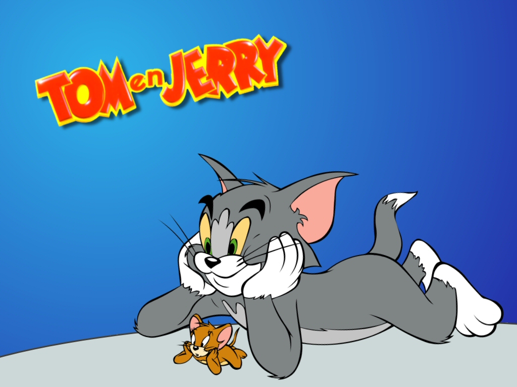 Tom And Jerry Background For Powerpoint Cartoons Ppt Templates