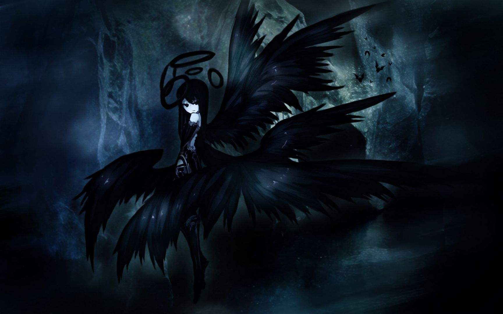 Download Anime black angel wallpaper