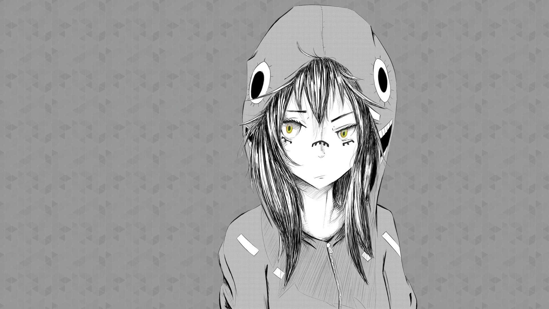 Anime Schwarz Und Wei Wallpaper