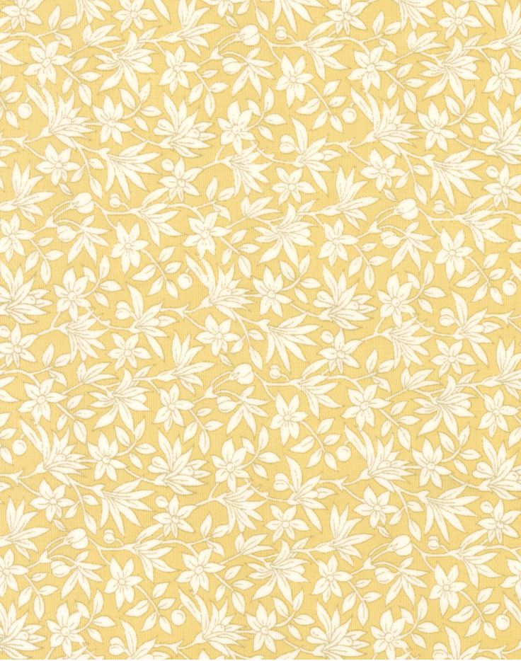 Yellow Wallpaper Vintage Flower