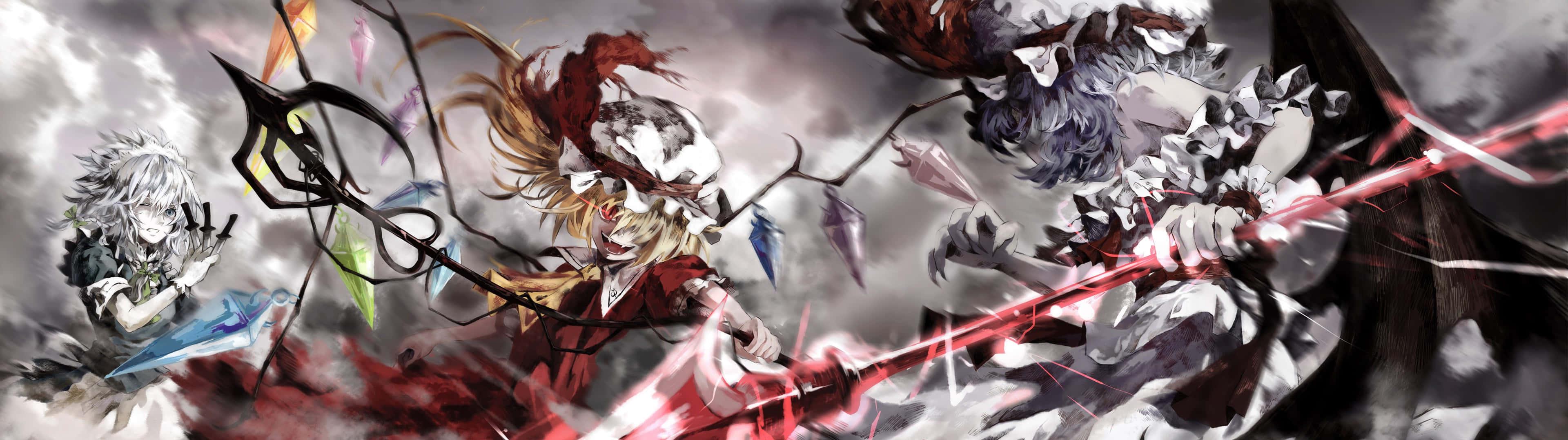 X Demon Lords Fight Anime HD Wallpaper