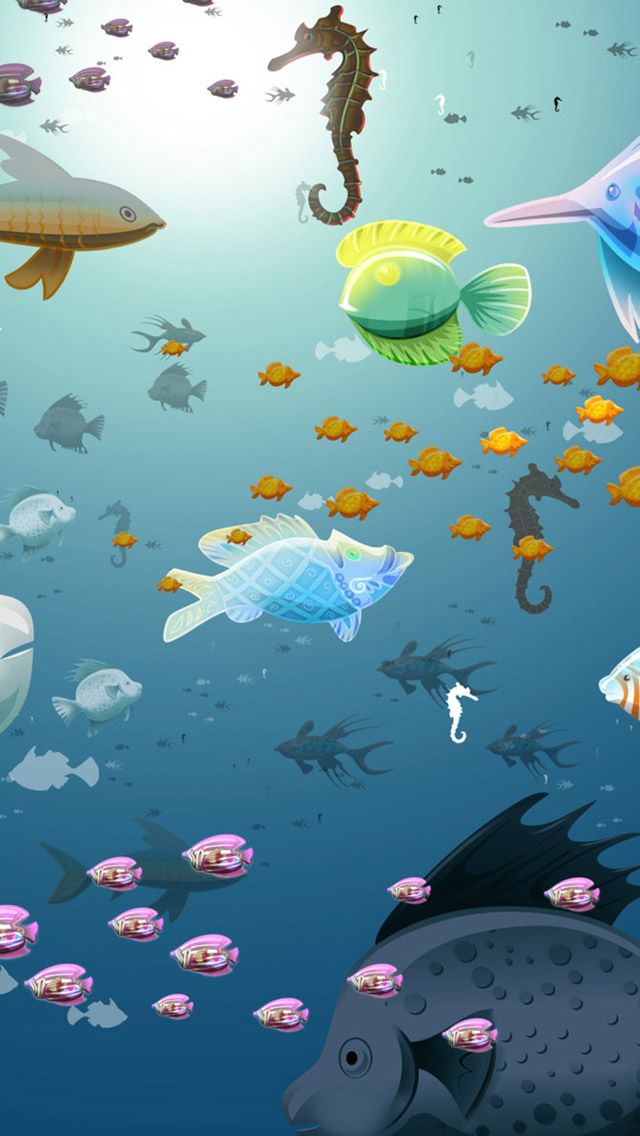 Underwater Shoal Of Fish iPhone 5s Wallpaper Wele To The