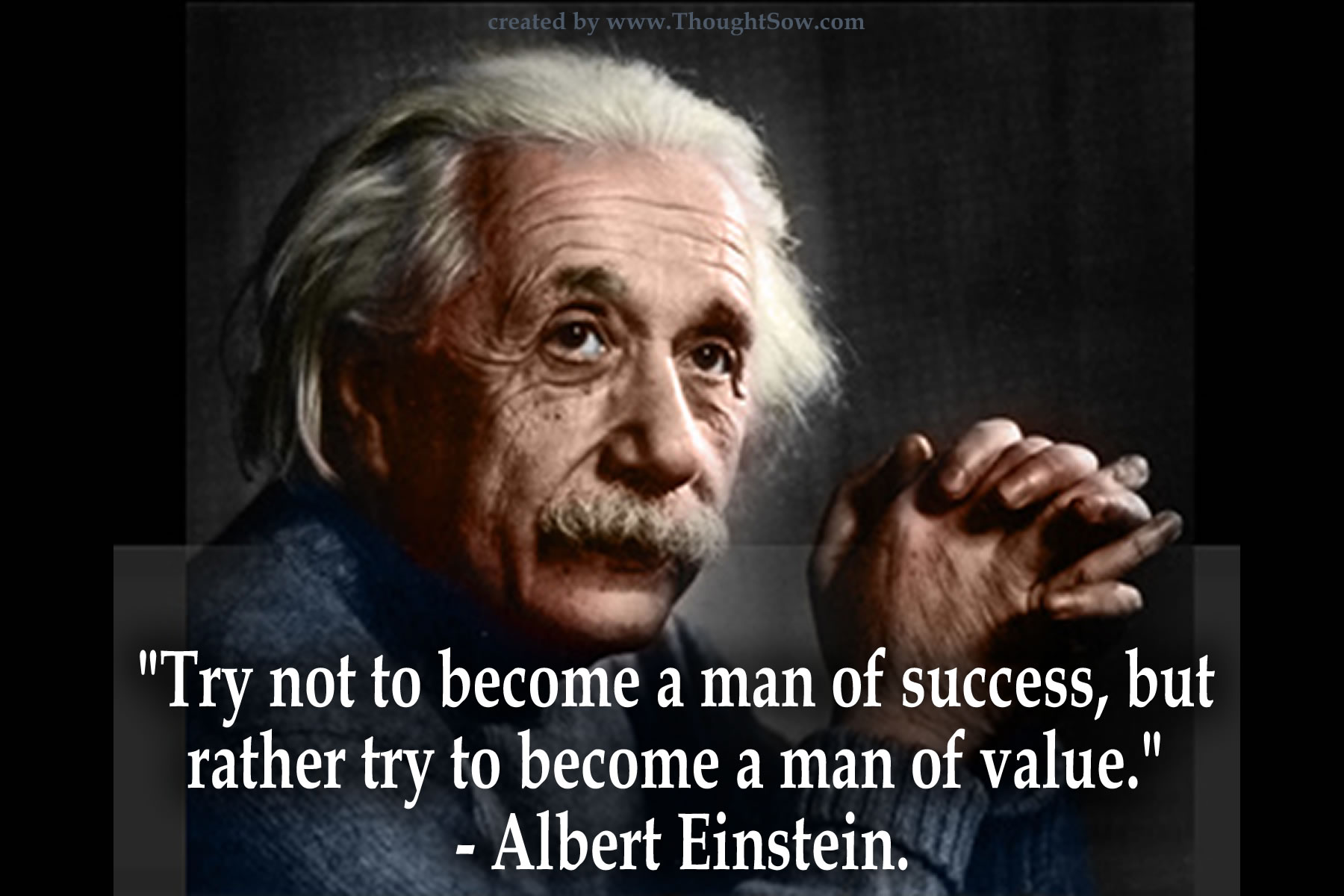 Albert Einstein Most Popular Life Motivational Quotes Wallpaper