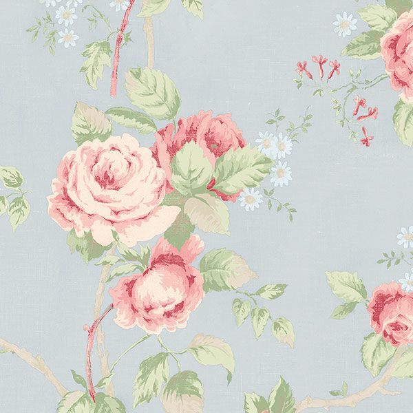 [45+] Blue and Pink Floral Wallpaper | WallpaperSafari.com
