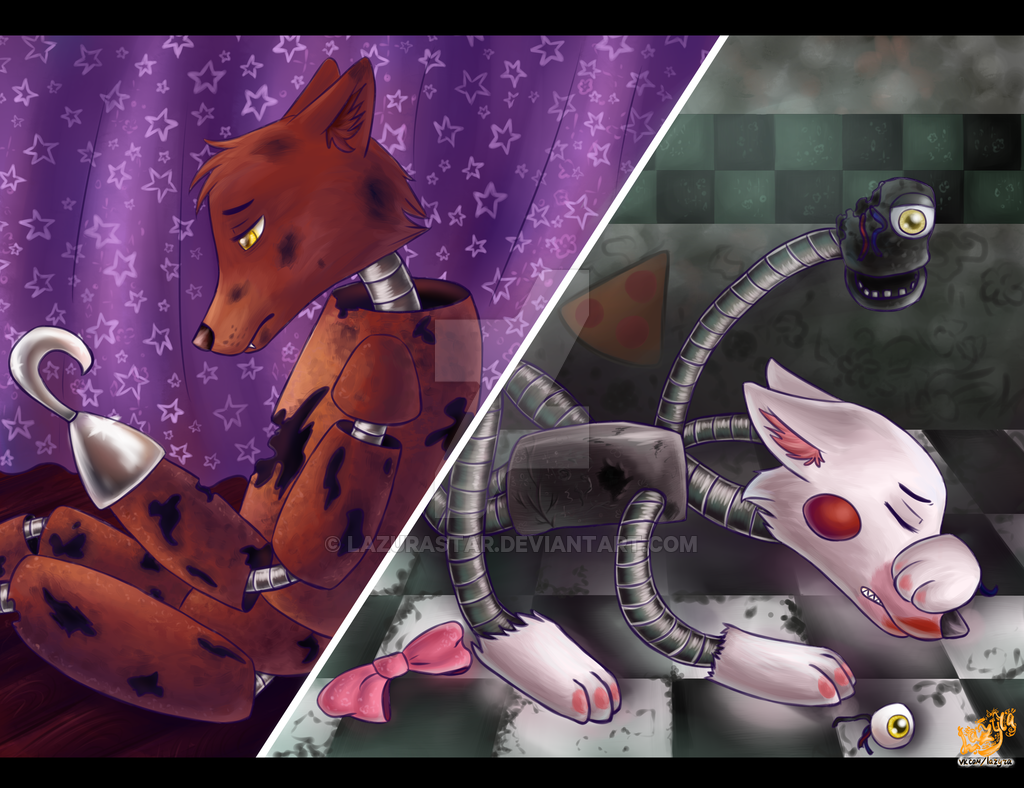Free Download Foxy And Mangle By Lazurastar 1024x788 For Your