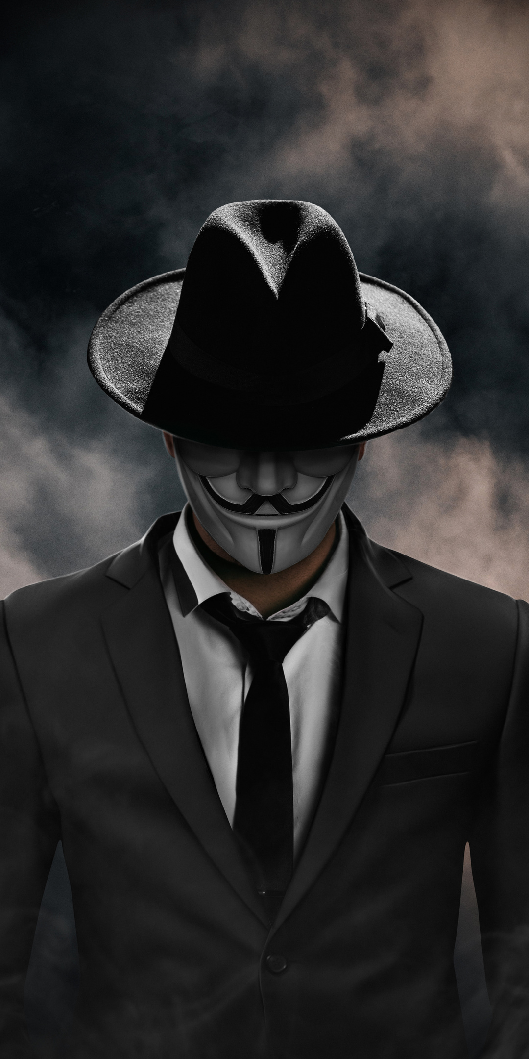 Anonymus Man In Suit One Plus 5t Honor 7x Lg Q6 Wallpaper