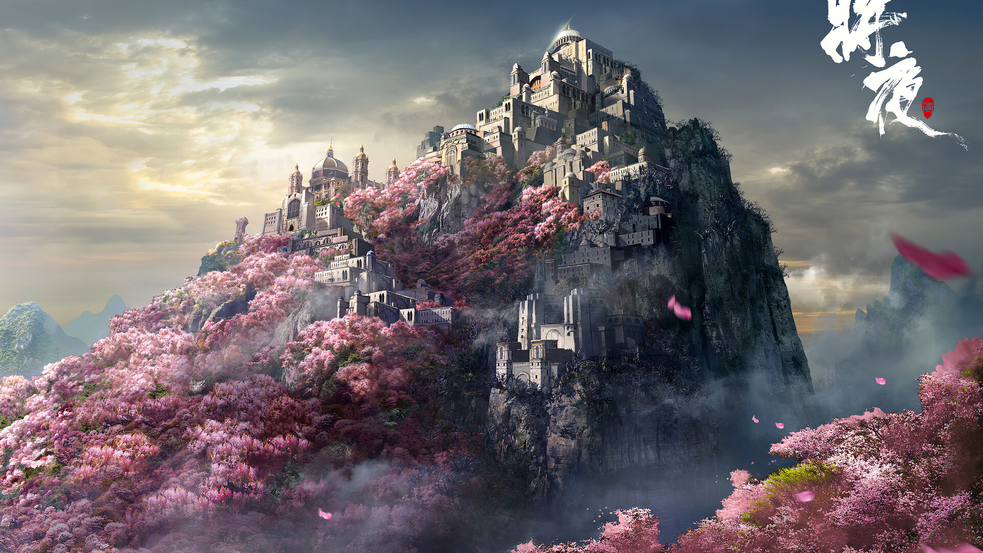 Mountain Castle Japan 4k Laptop Full HD 1080p Wallpaper