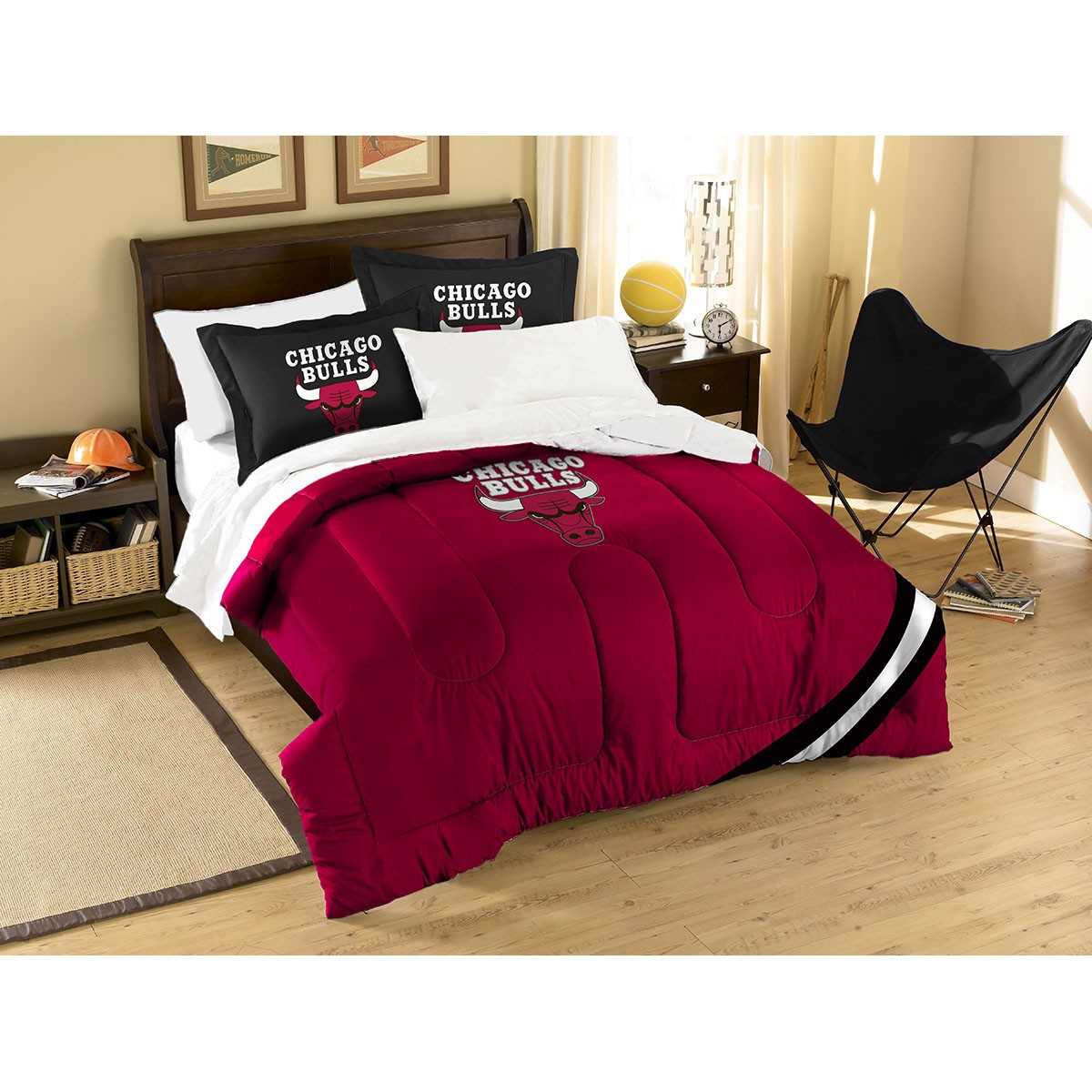 Chicago Bulls Contrast Twin Full Forter And Sham