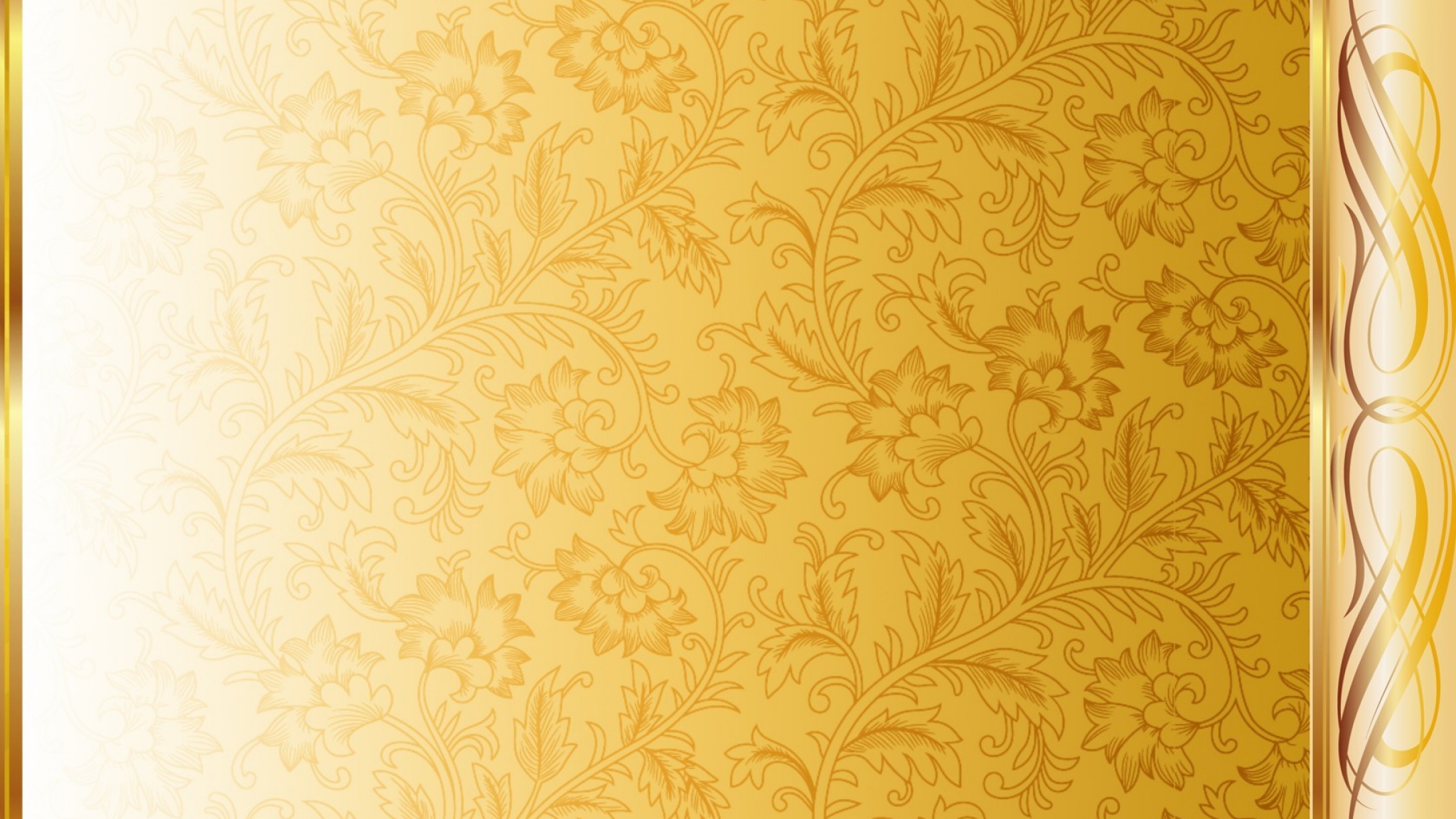 White And Gold Wallpaper