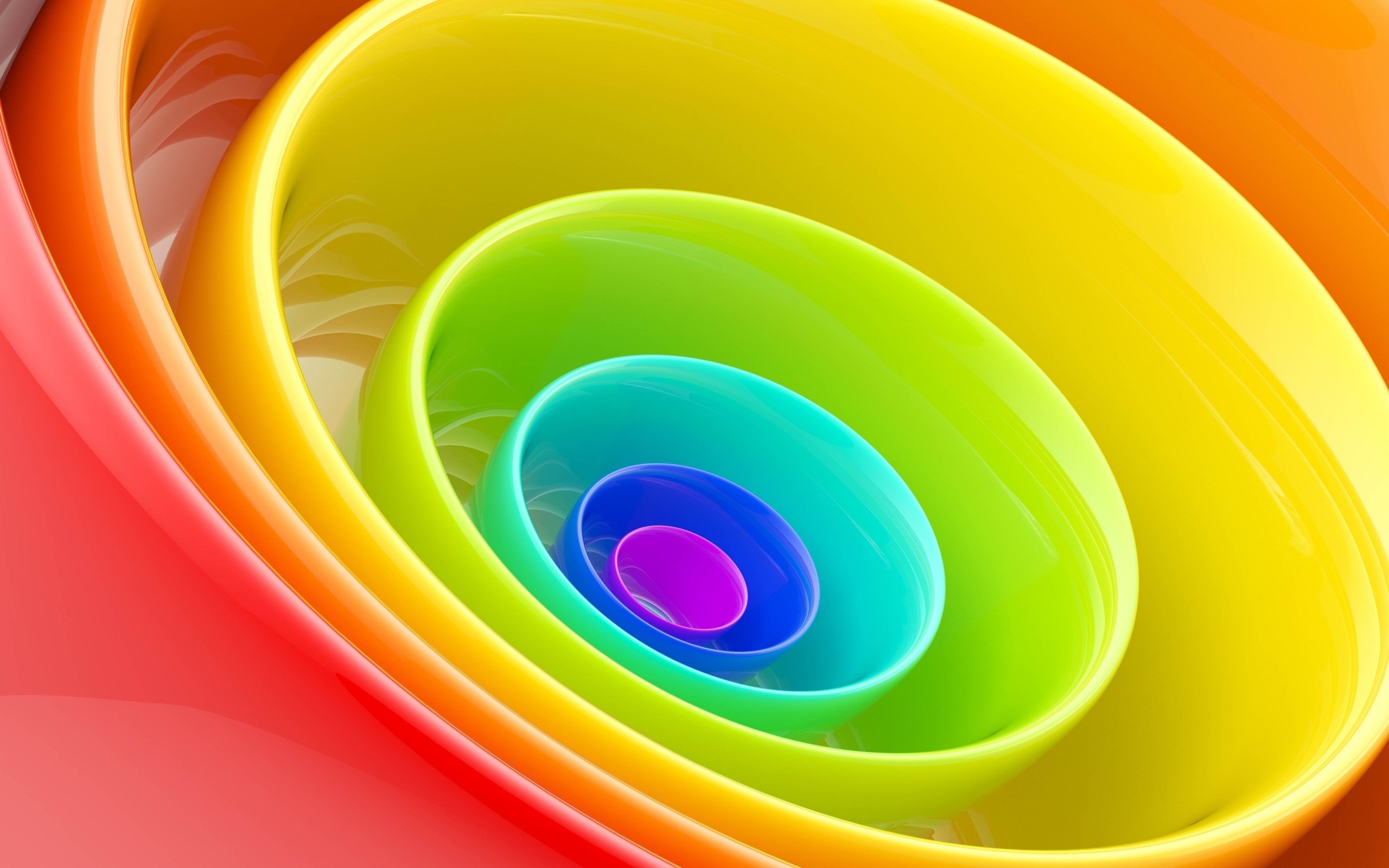 Rainbow Color Ring HD Wallpaper
