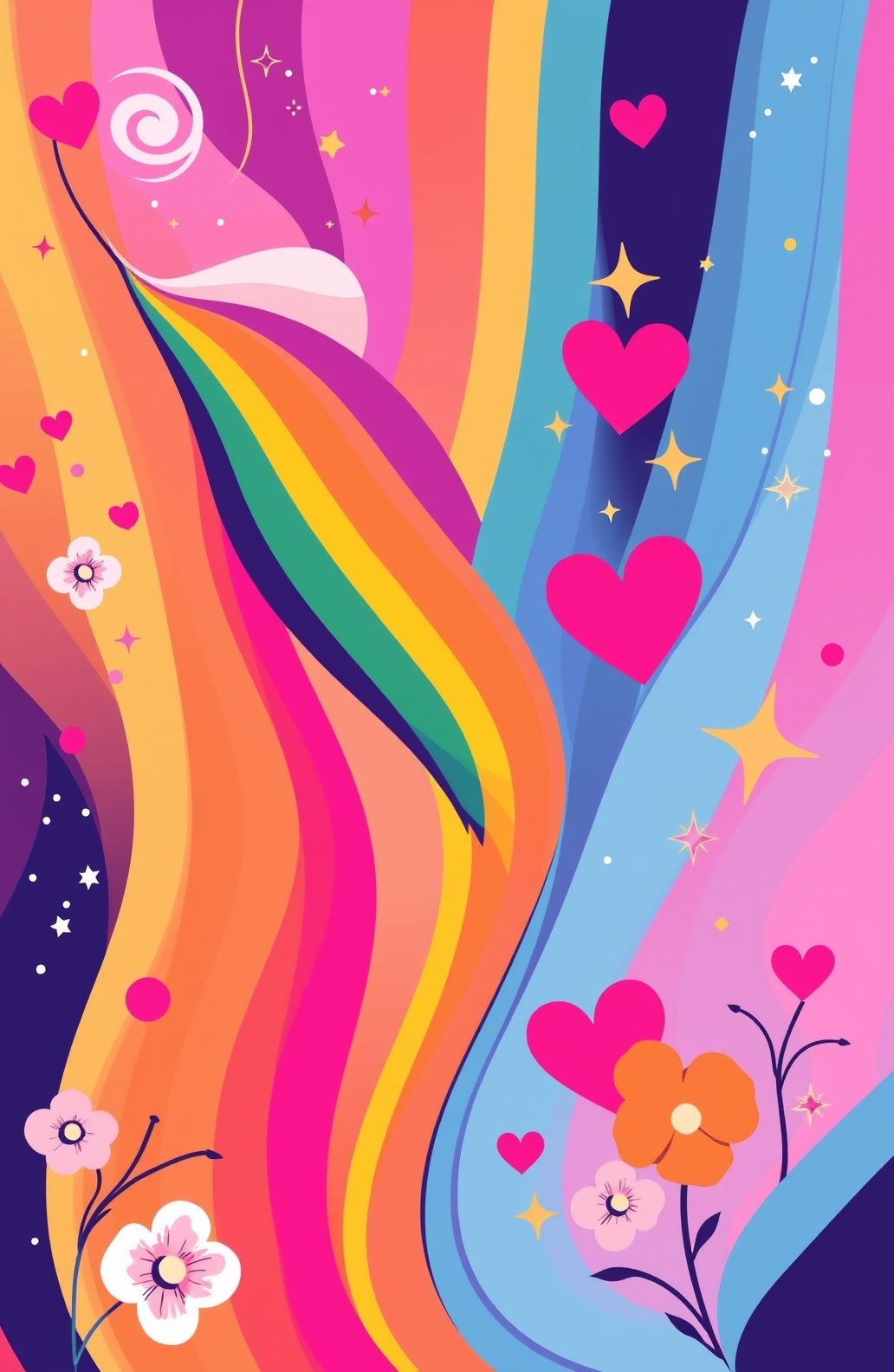 Lesbian Aesthetic Pride Wallpaper