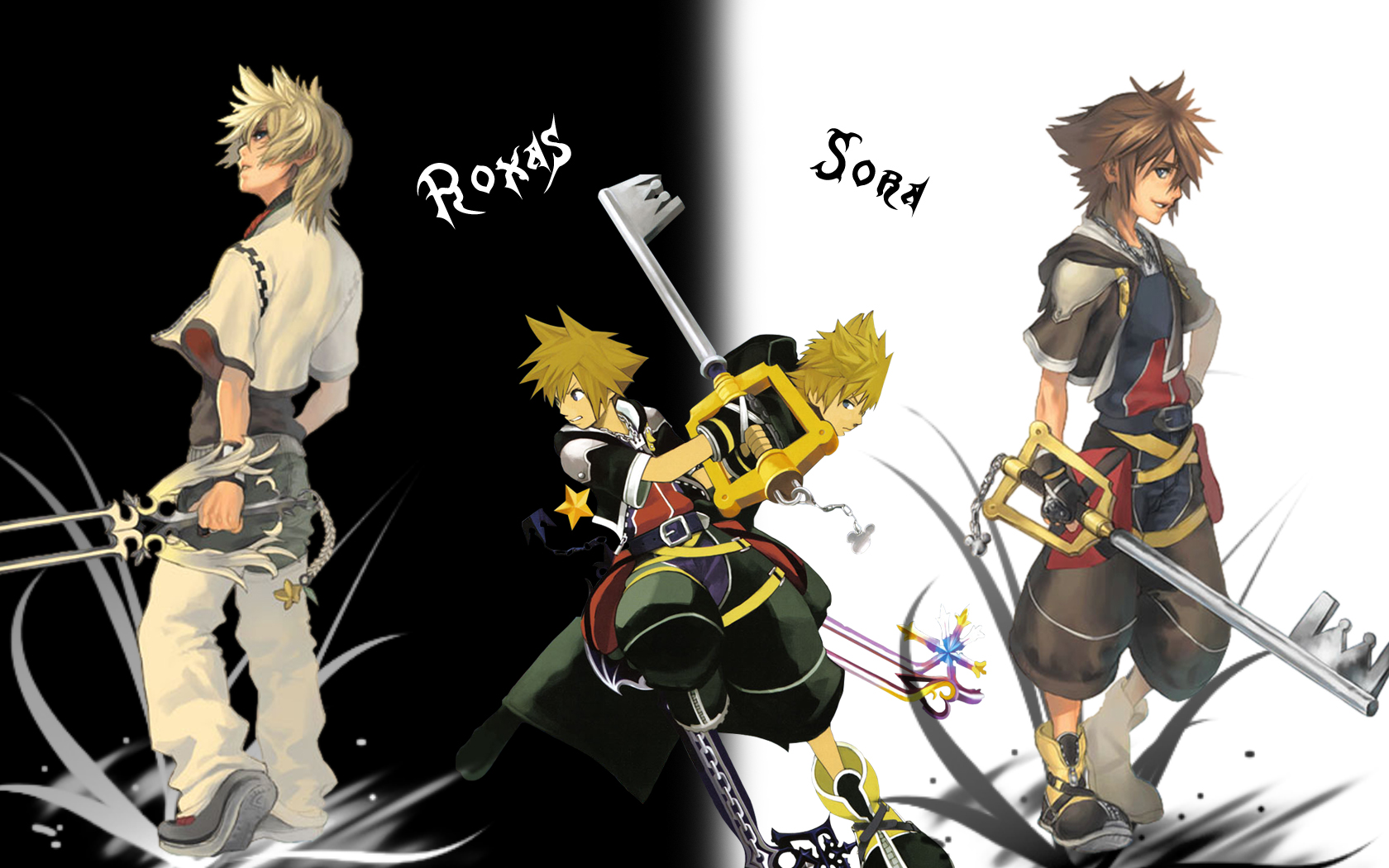 Roxas Sora Wallpaper By Yugoku Chan Fan Art Games