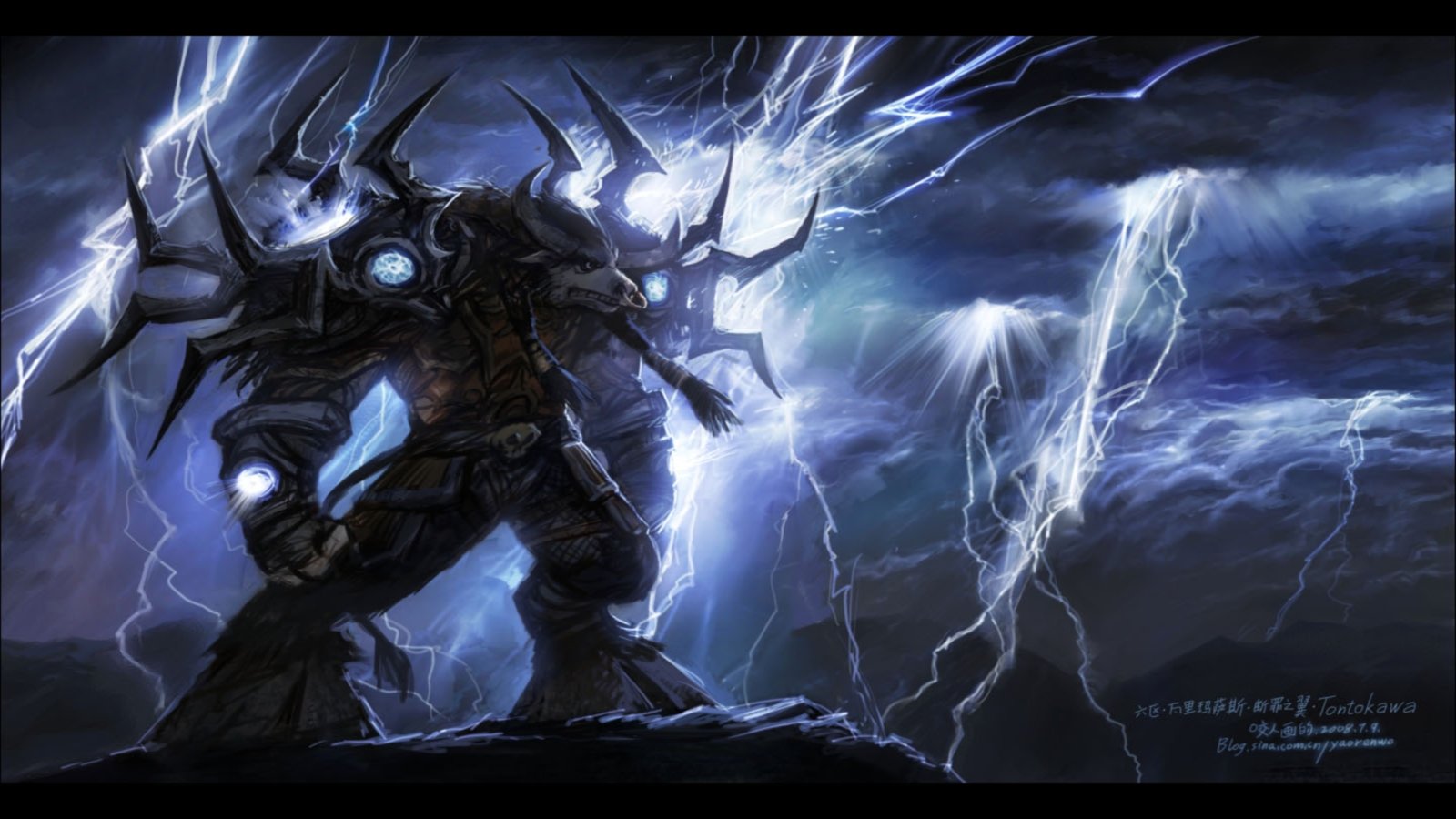Video Games World Of Warcraft Electricity Tauren Elemental