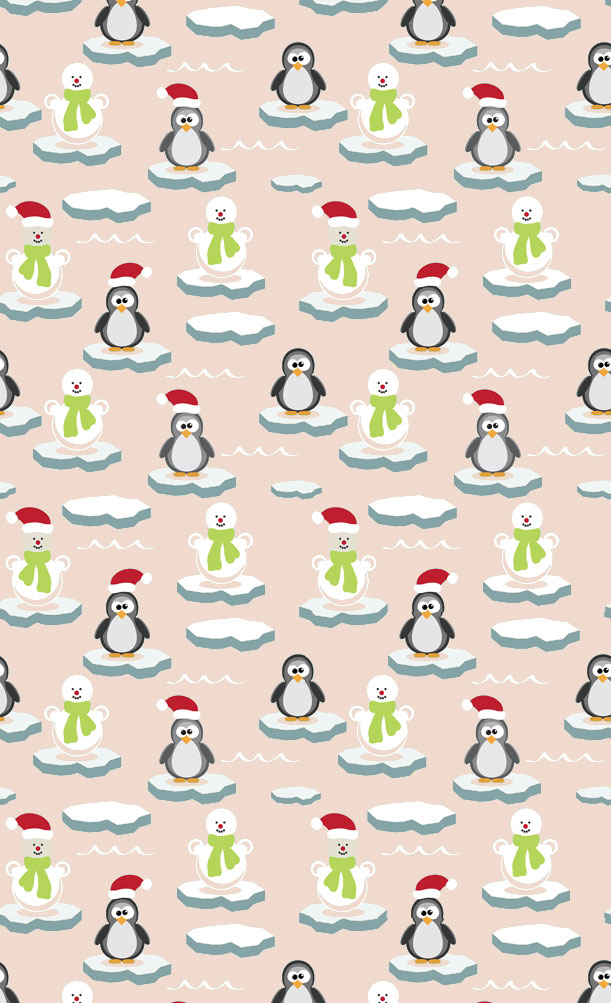 Penguin Snowman Wallpaper iPhone Cute Winter