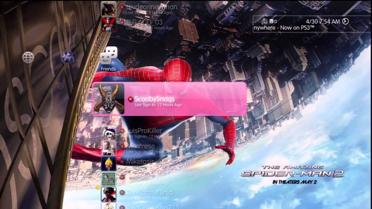 The Amazing Spider Man Dynamic Theme Ps3 720p HD