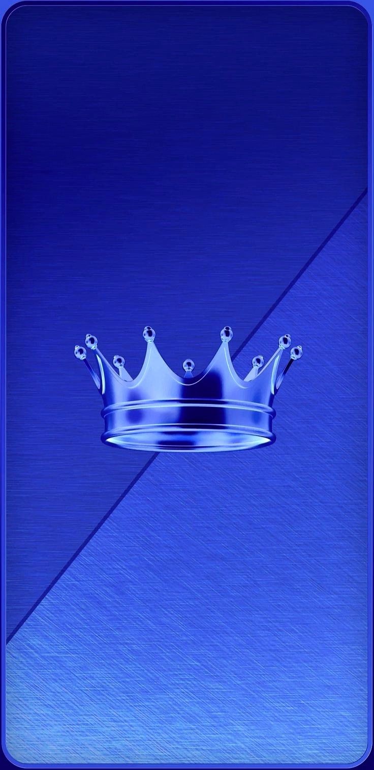Maddy On Crowns iPhone Wallpaper Blue Background