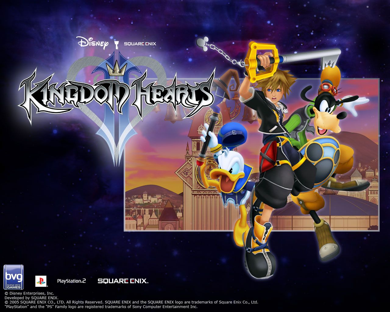 Disney Meets Final Fantasy In This Wallpaper For Kingdom Hearts Ii