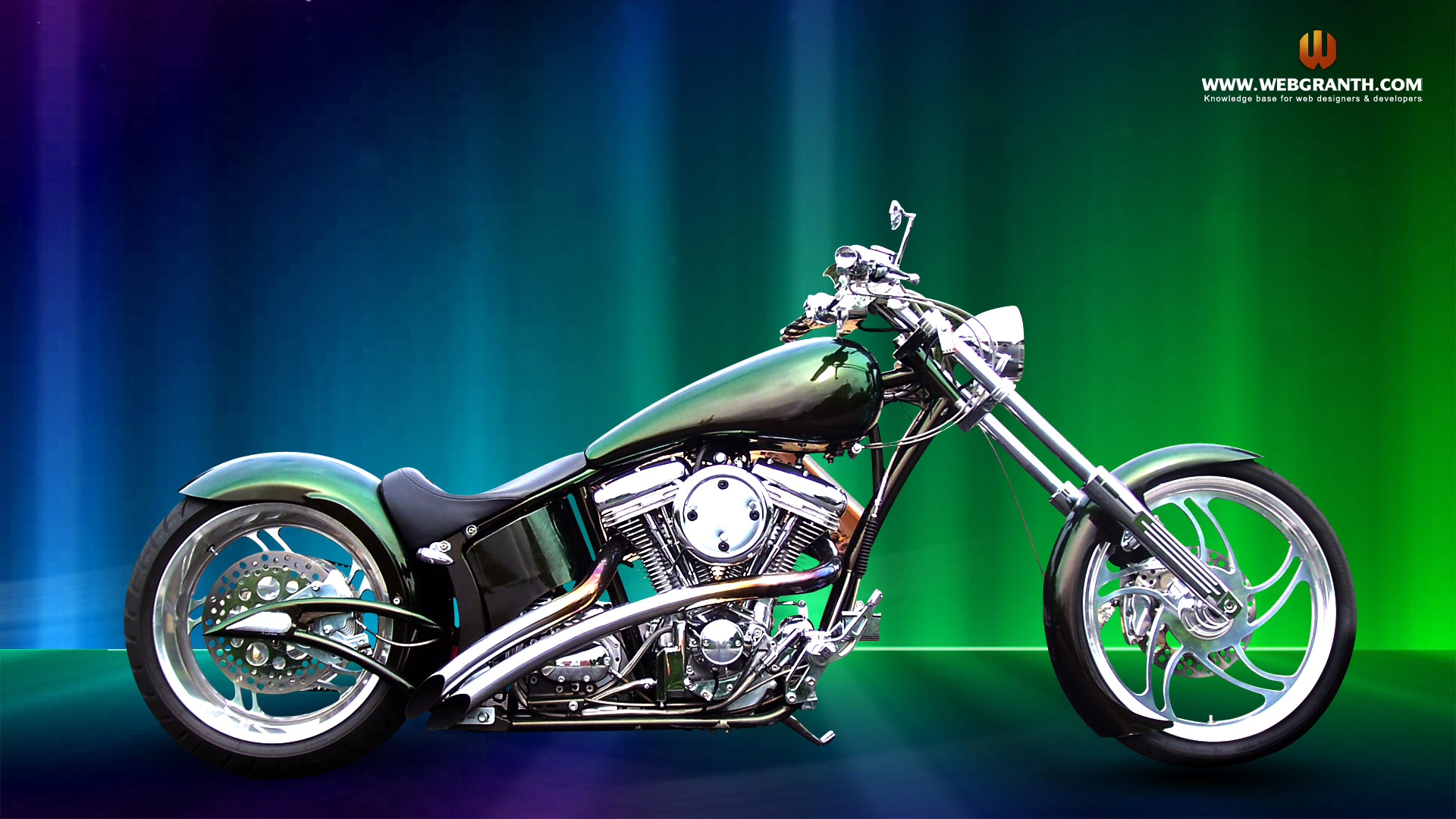 Chopper Style Bike Desktop Wallpaper Digitalhint