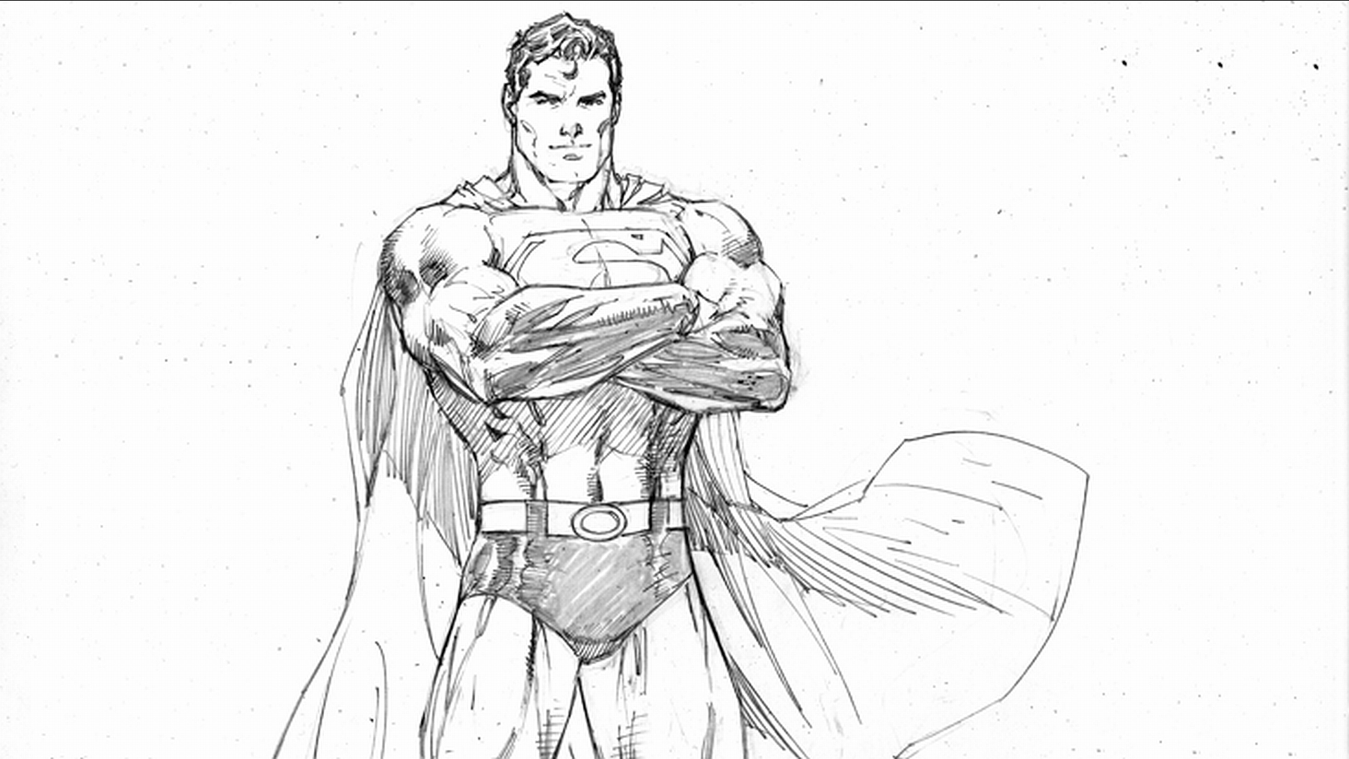 Superman Pencil Drawings Wallpaper
