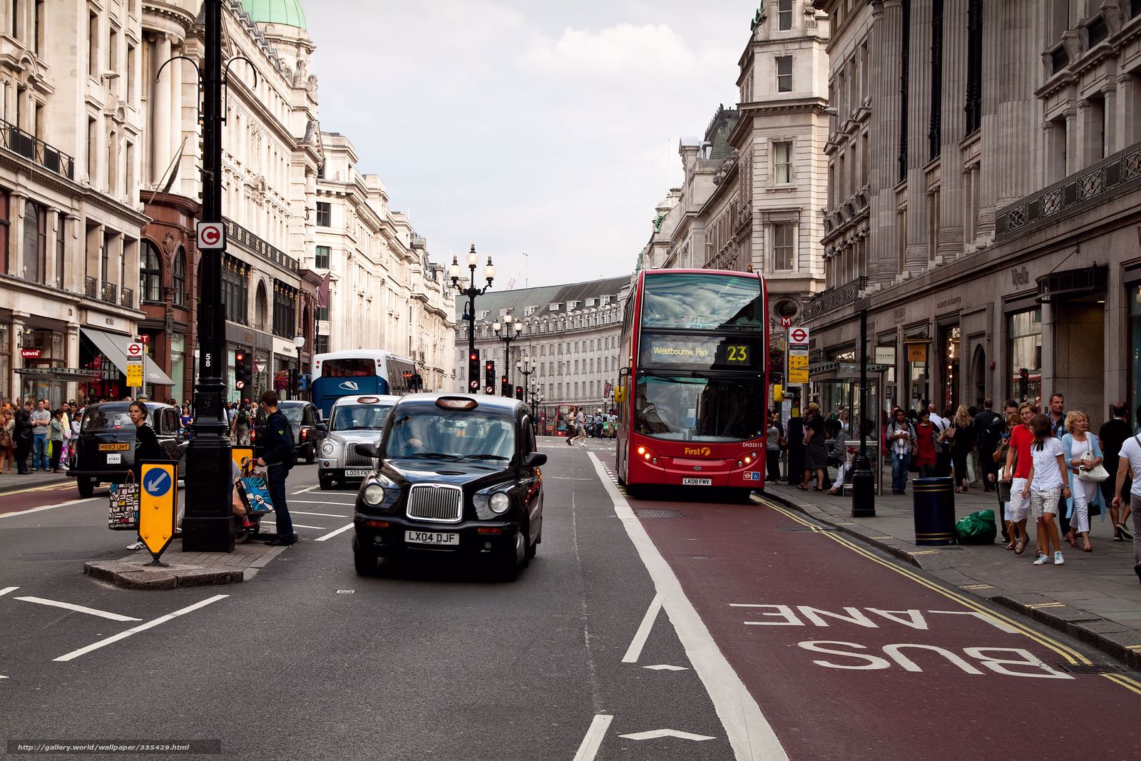 Wallpaper London Street Motion Bus Desktop
