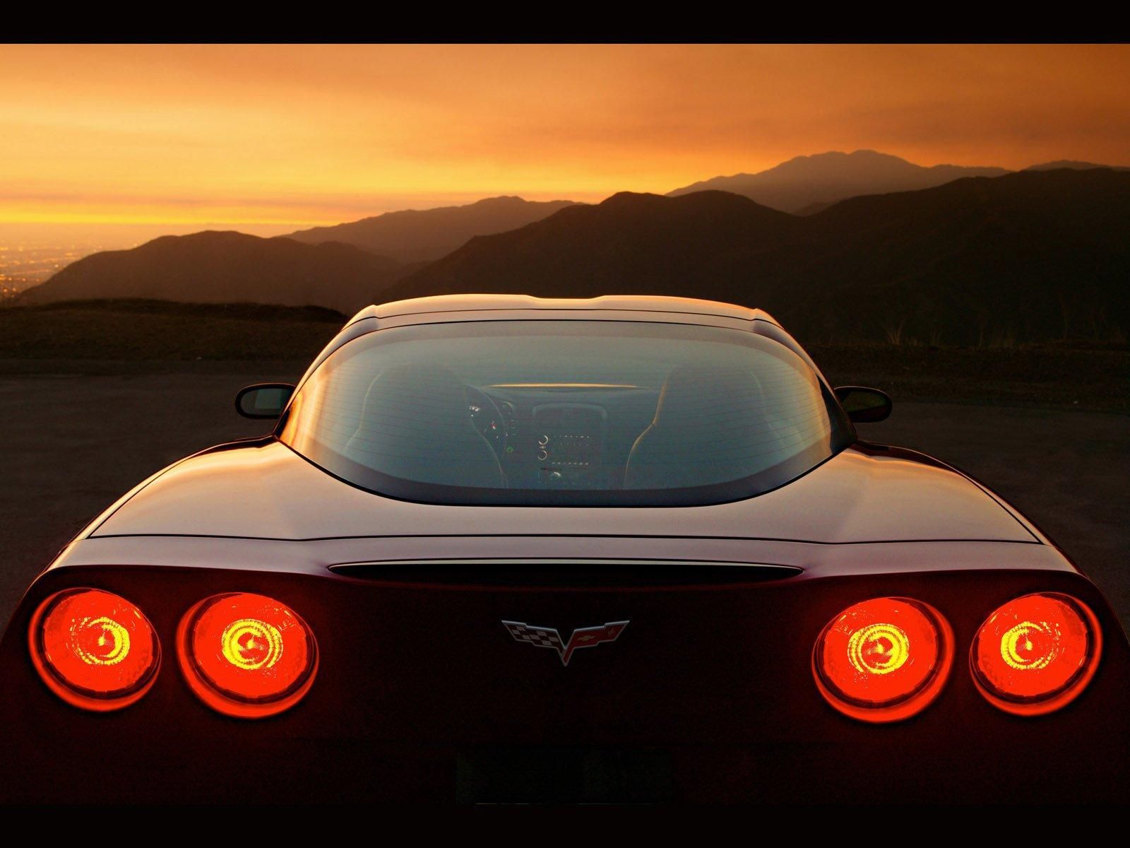 Por Do Sol No Corvette 4k Hd Wallpaper