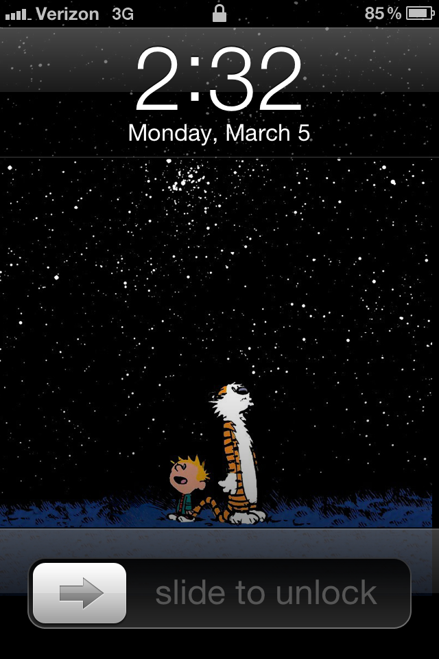 Calvin And Hobbes Ics Stars Wallpaper