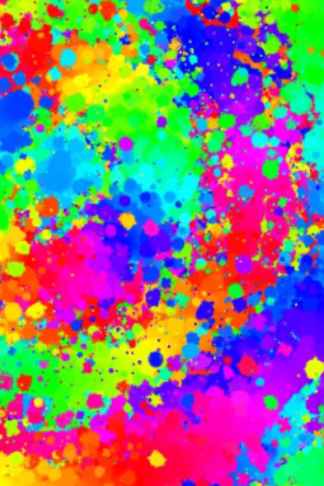 Splatter Paint Wallpaper Colorful