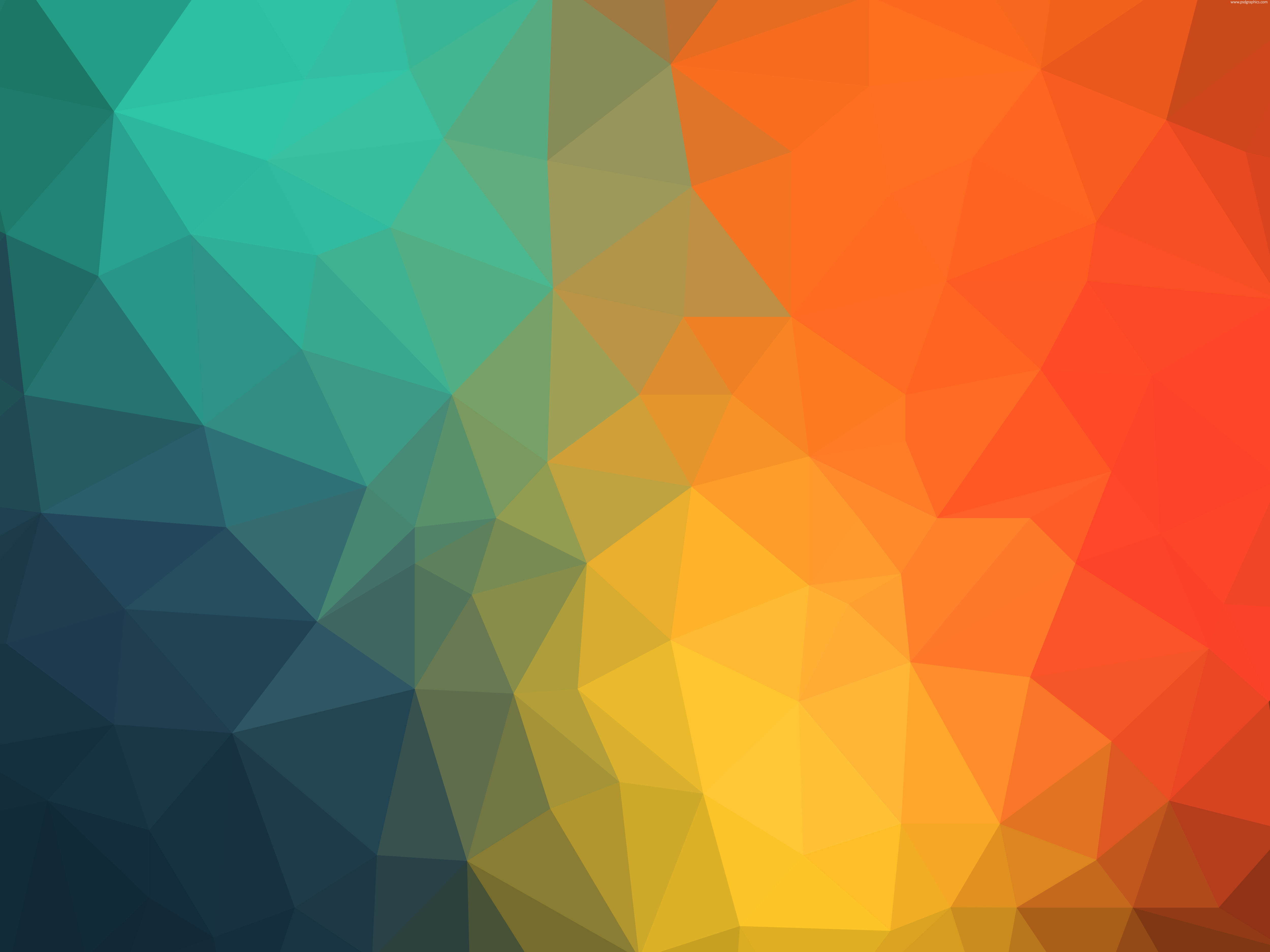 Colorful Triangles Background 5000x3750