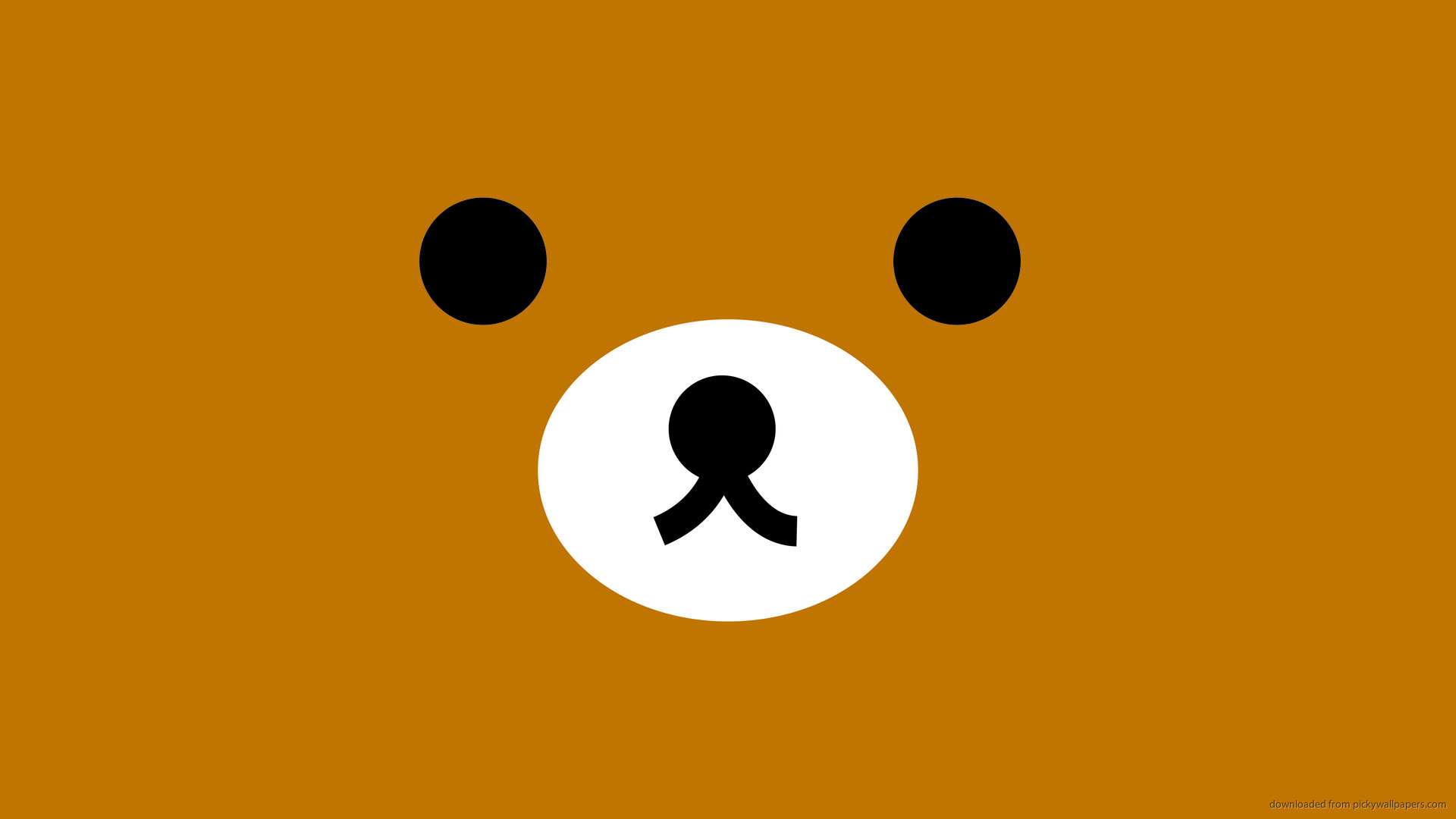 Cute Rilakkuma Bear Face Closeup Wallpaper