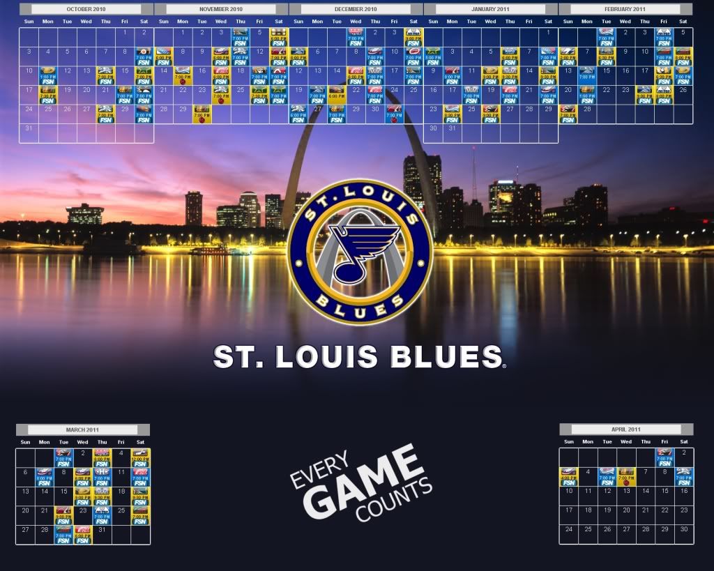 St Louis Blues Schedule Wallpaper WallpaperSafari