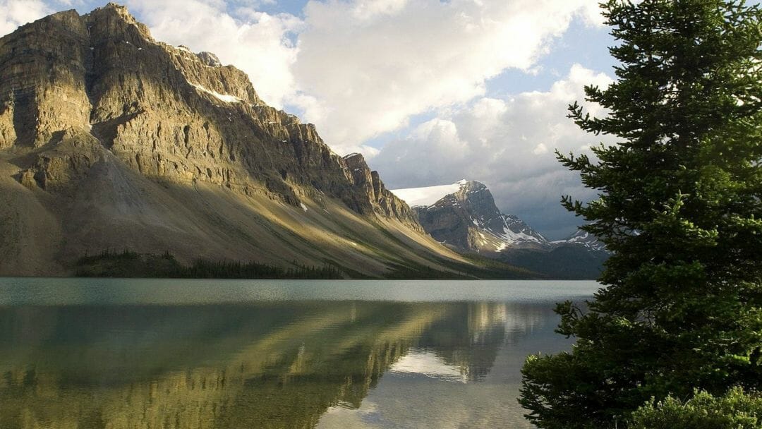 Mountains Lake Canada Android iPhone HD Wallpaper