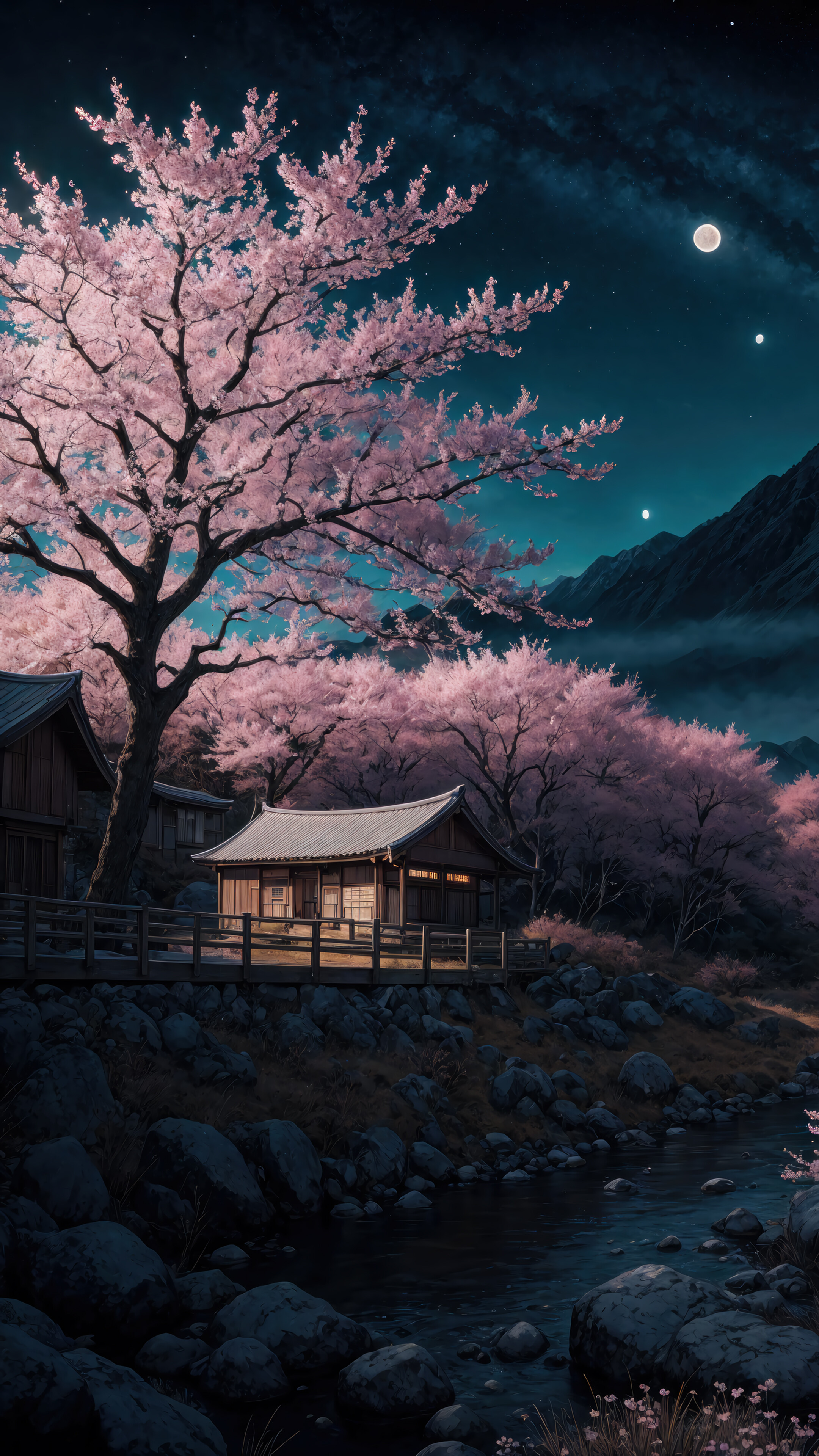 Anime Cherry Blossom Aesthetic Wallpaper