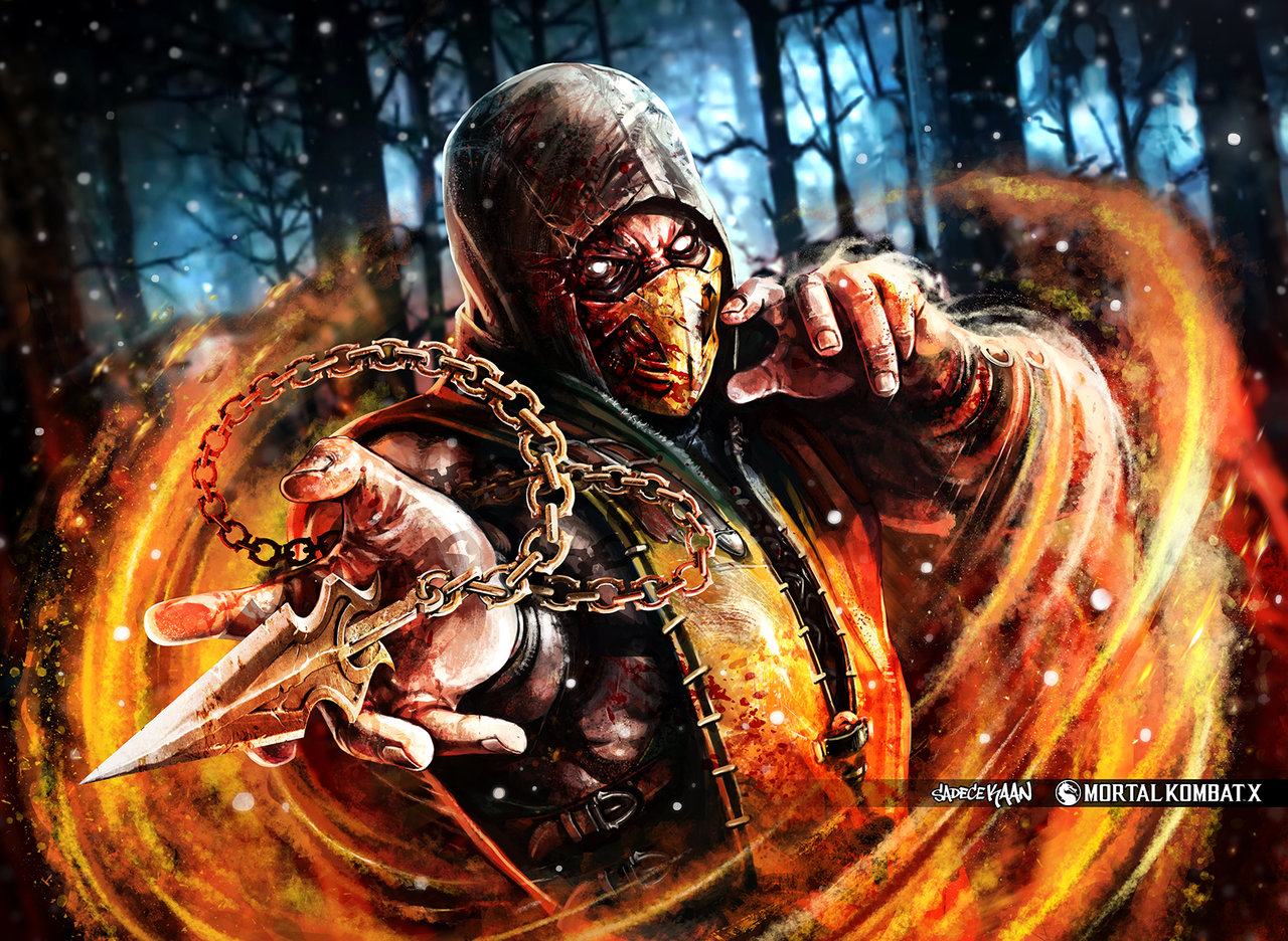 [45+] Mortal Kombat X Scorpion Wallpaper on WallpaperSafari