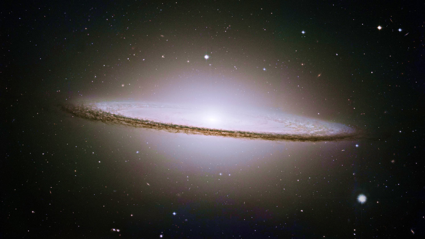 Sombrero Galaxy Messier As Seen From Nasa S Hubble