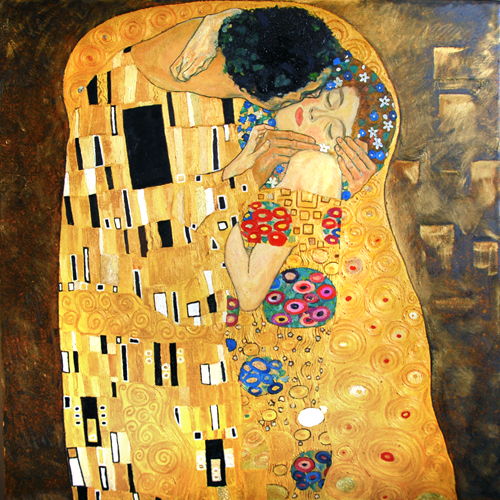 Gustav Klimt The Kiss Wallpaper By