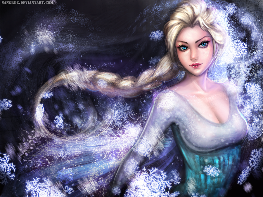 Elsa The Snow Queen Wallpaper By Sangrde