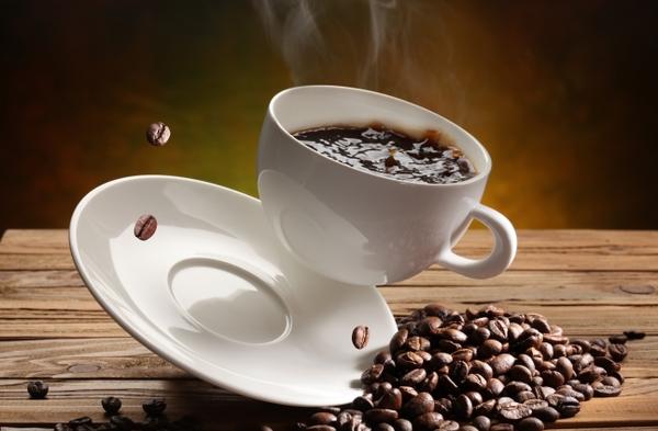 Coffee Beans Cups Wallpaper