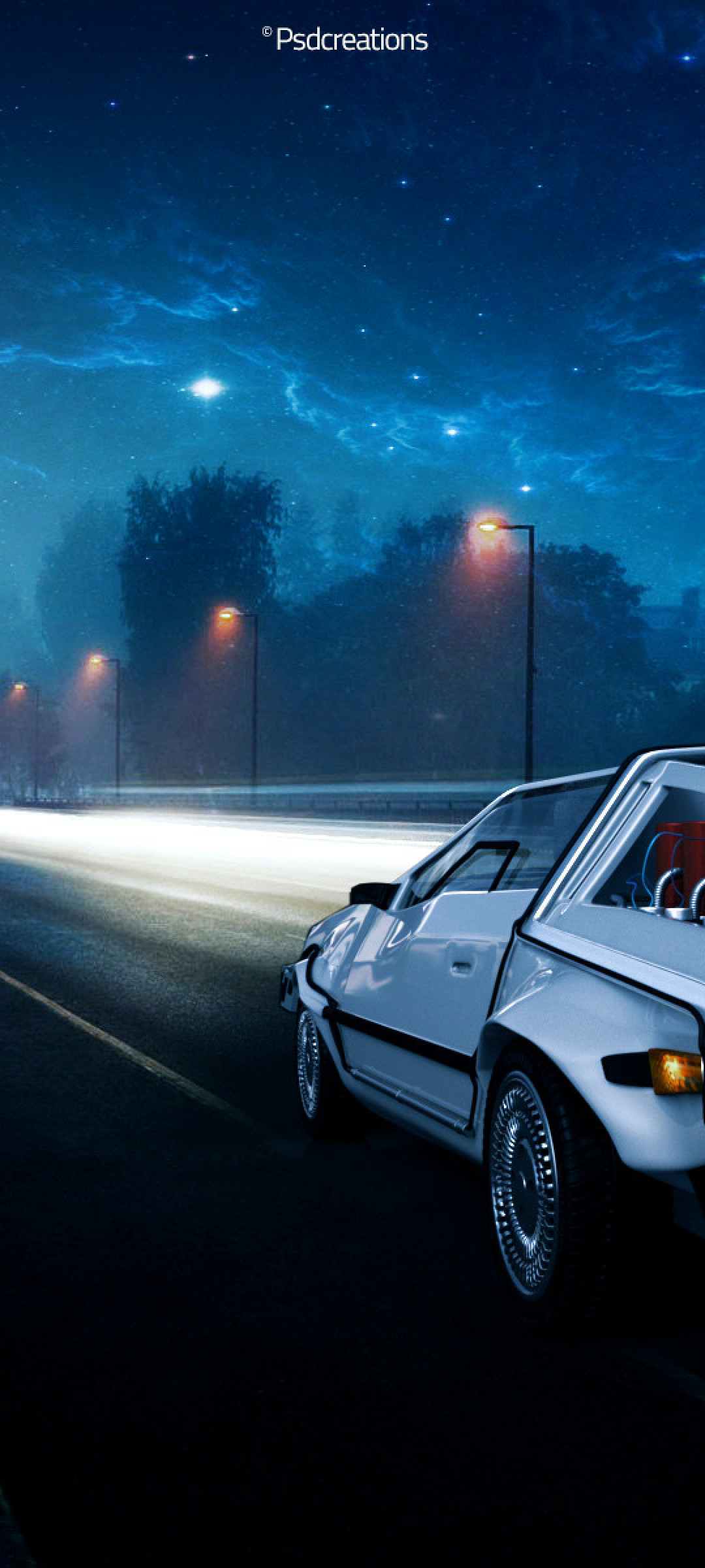 Back To The Future Delorean Car Illustration Resolution Wallpaper HD Cars 4k Image Photo And Den