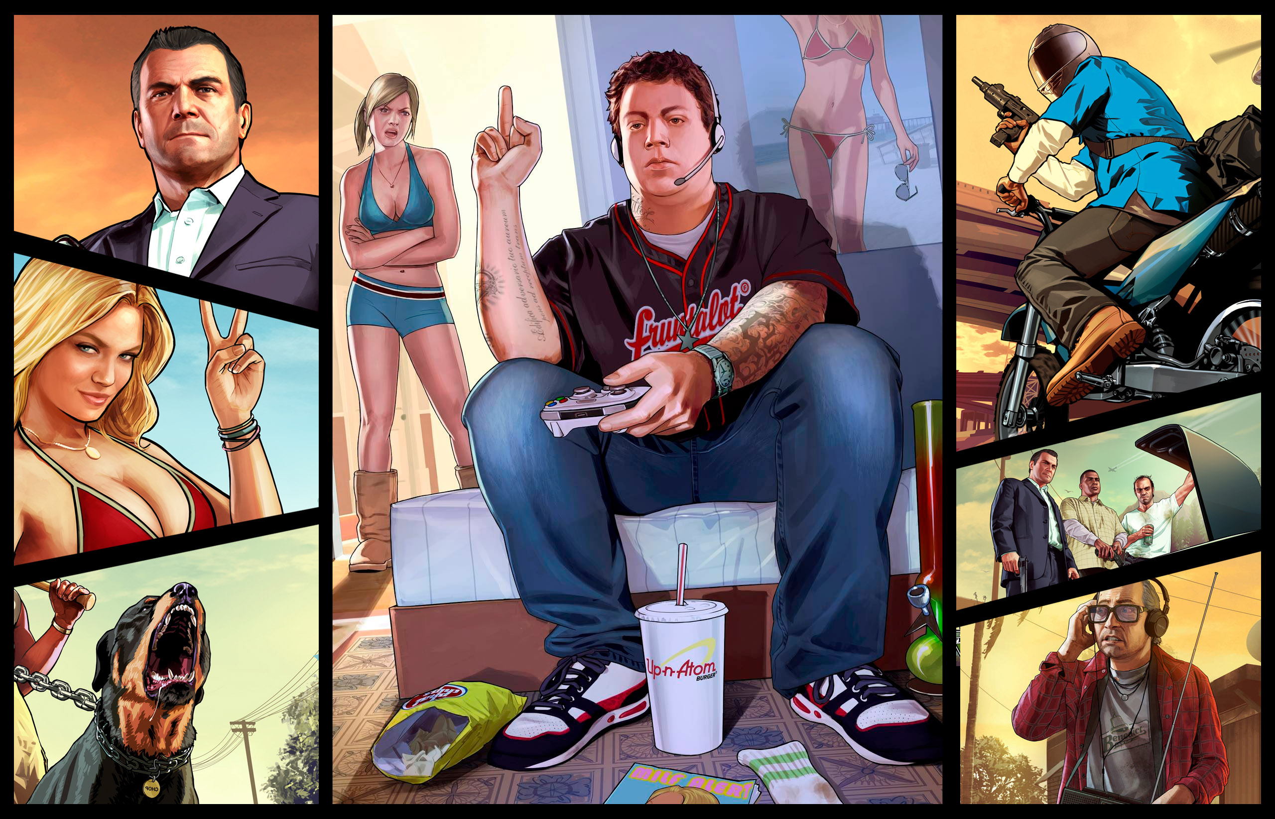 Grand Theft Auto V Wallpaper Channel Art Professional