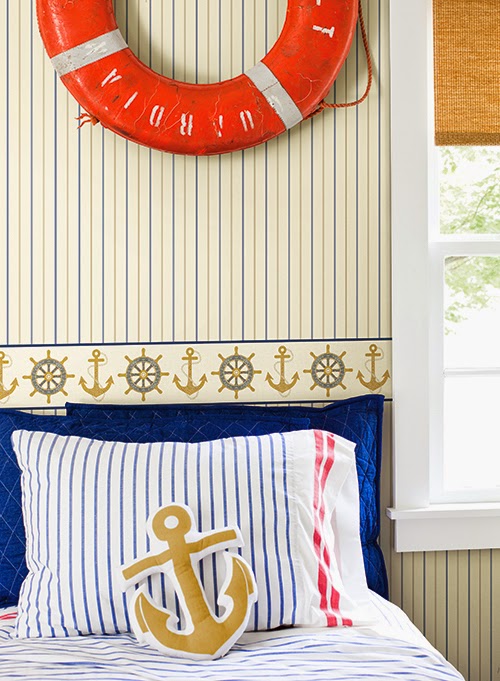 Free download For Less Anchors Away with Nautical Wallpaper and Border