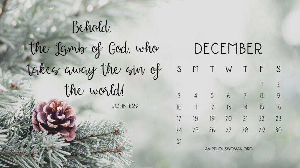 Free 12 Wallpaper Calendars with Inspiring Bible Verses for 2023
