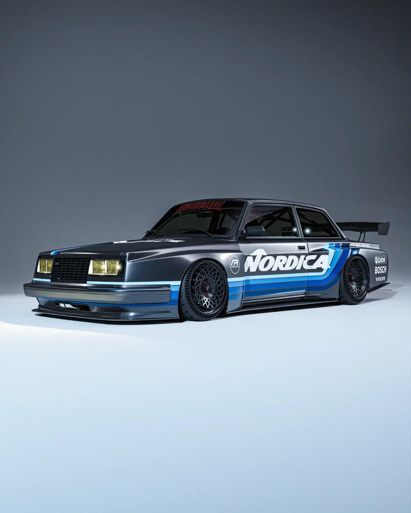 Slammed Widebody Lightweight Volvo Turbo Is Envisioned As A